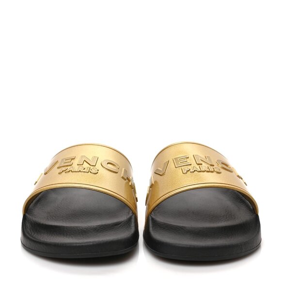 Givenchy  Metallic Rubber Logo Pool Slide Men main image 5